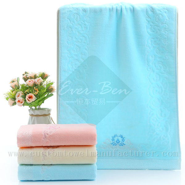 China Bulk Custom Jacquard Weave Towels Factory kids bath towels Manufacturer